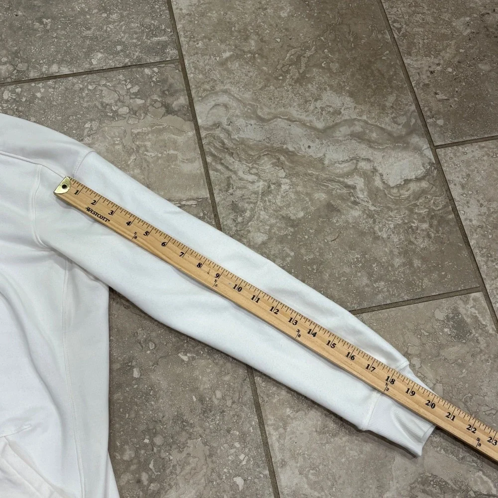 The North Face Womens White Open Front Fleece Cardigan Jacket Small